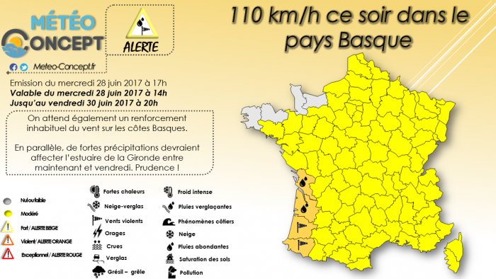 Illustration de l'actualité 110 km/h de vent sur la côte Basque