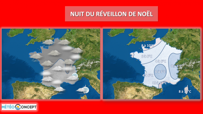 Illustration de l'actualité La carte de votre météo du réveillon de Noël