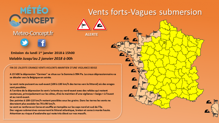 Illustration de l'actualité Alerte vents violents levée...