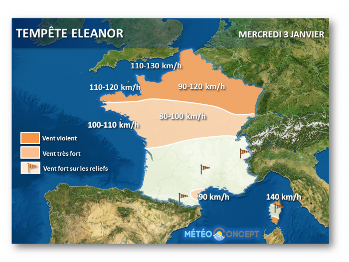 Illustration de l'actualité Alerte tempête Eleanor