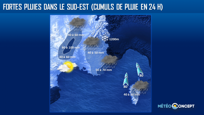 Illustration de l'actualité Fortes pluies au sud-est