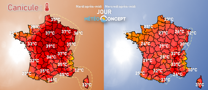 Illustration de l'actualité Fin de la canicule: vers une baisse des températures !