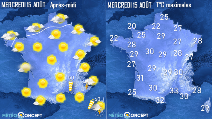 Illustration de l'actualité La météo du 15 août