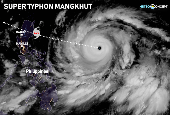 Illustration de l'actualité Super typhon Mangkhut: jusqu'à 300 km/h en rafales