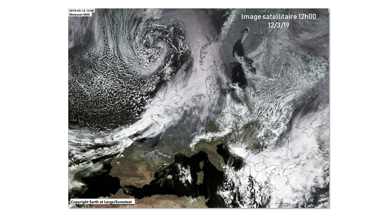 Illustration de l'actualité Image satellitaire du 12 mars à 12h00