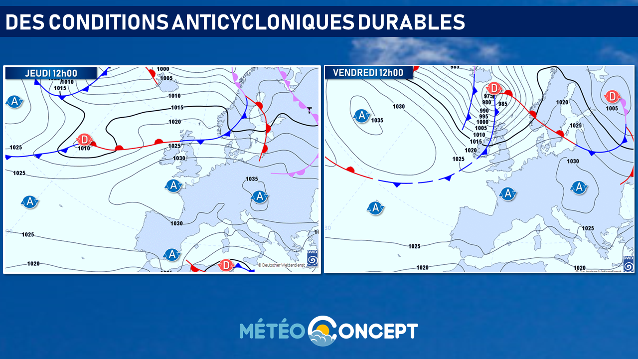 Illustration de l'actualité Des conditions anticycloniques durables