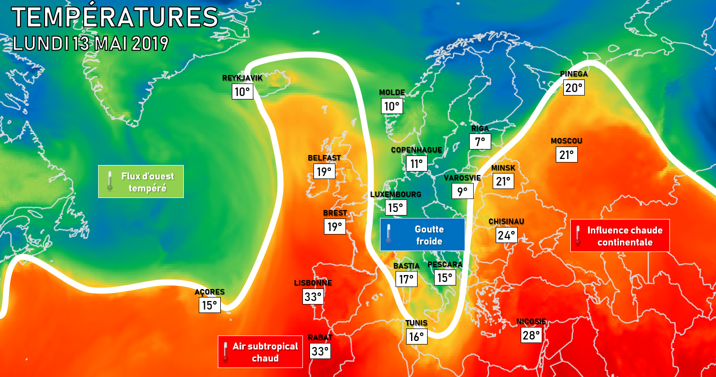 Illustration de l'actualité Des températures saisonnières en ce moment en France