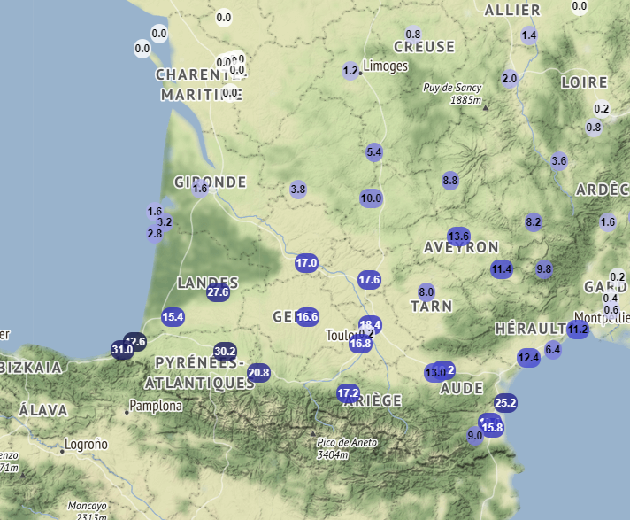 Illustration de l'actualité De bons cumuls sur les Pyrénées