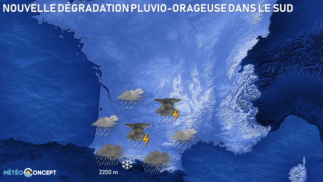 Illustration de l'actualité Pluies orageuses dans le sud-ouest ce vendredi