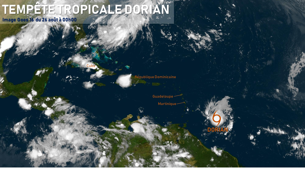 Illustration de l'actualité Le sud de l'Arc Antillais sous la menace de Dorian