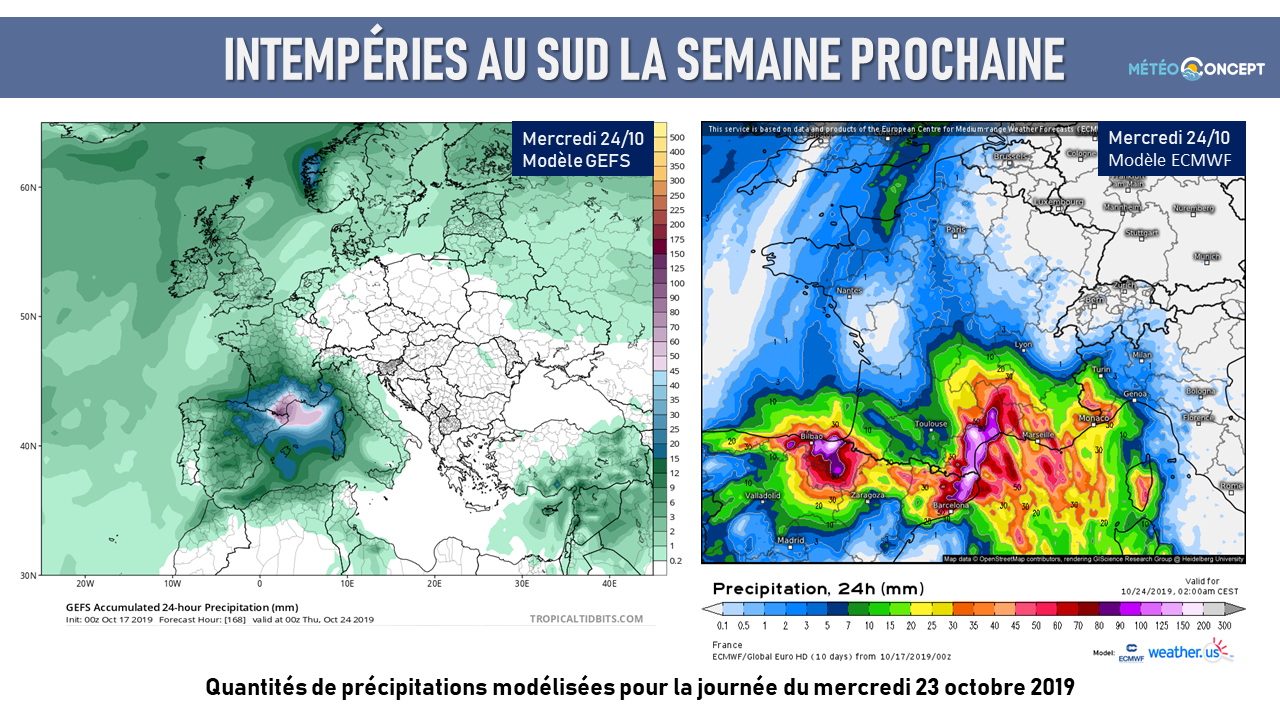 Illustration de l'actualité Temps très dégradé au sud la semaine prochaine