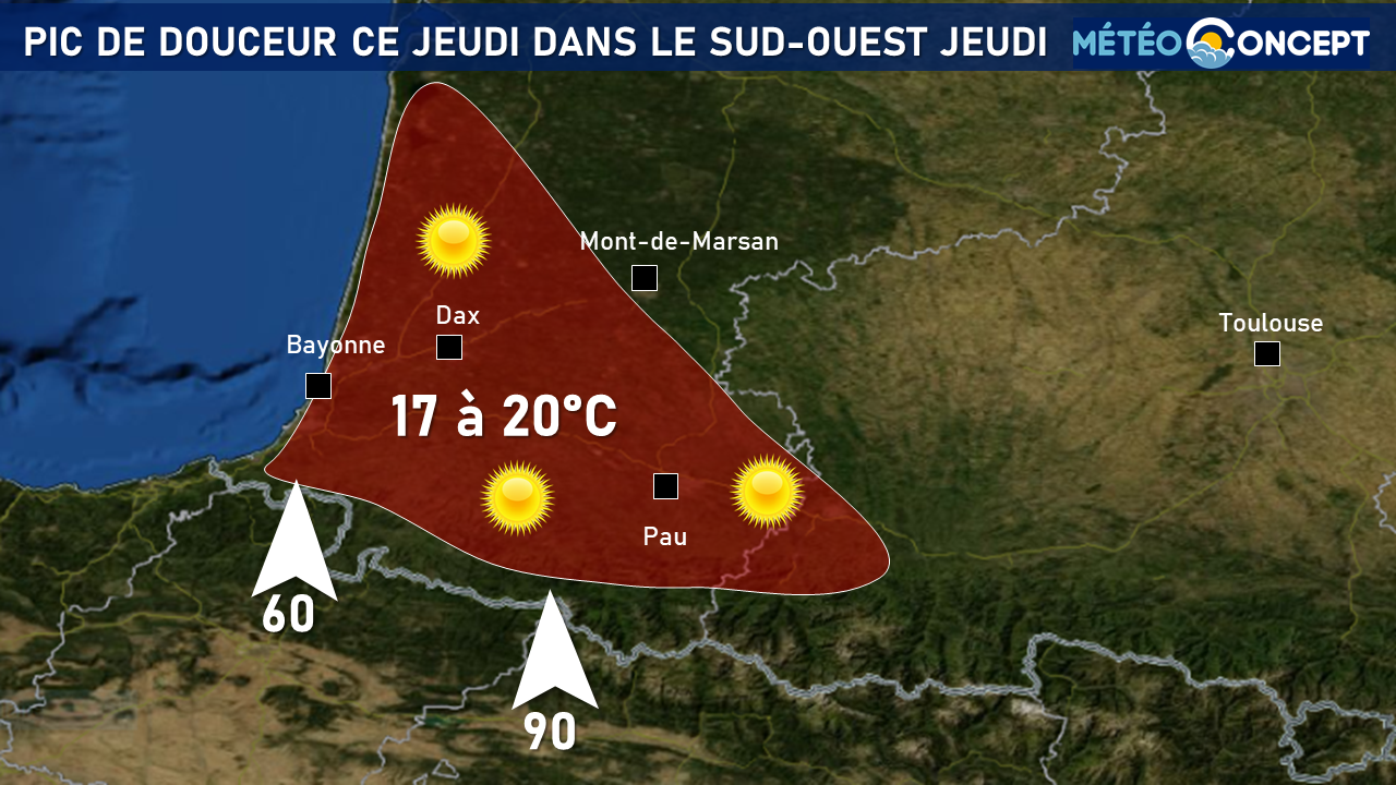 Illustration de l'actualité Pic de douceur dans le sud-ouest ce jeudi