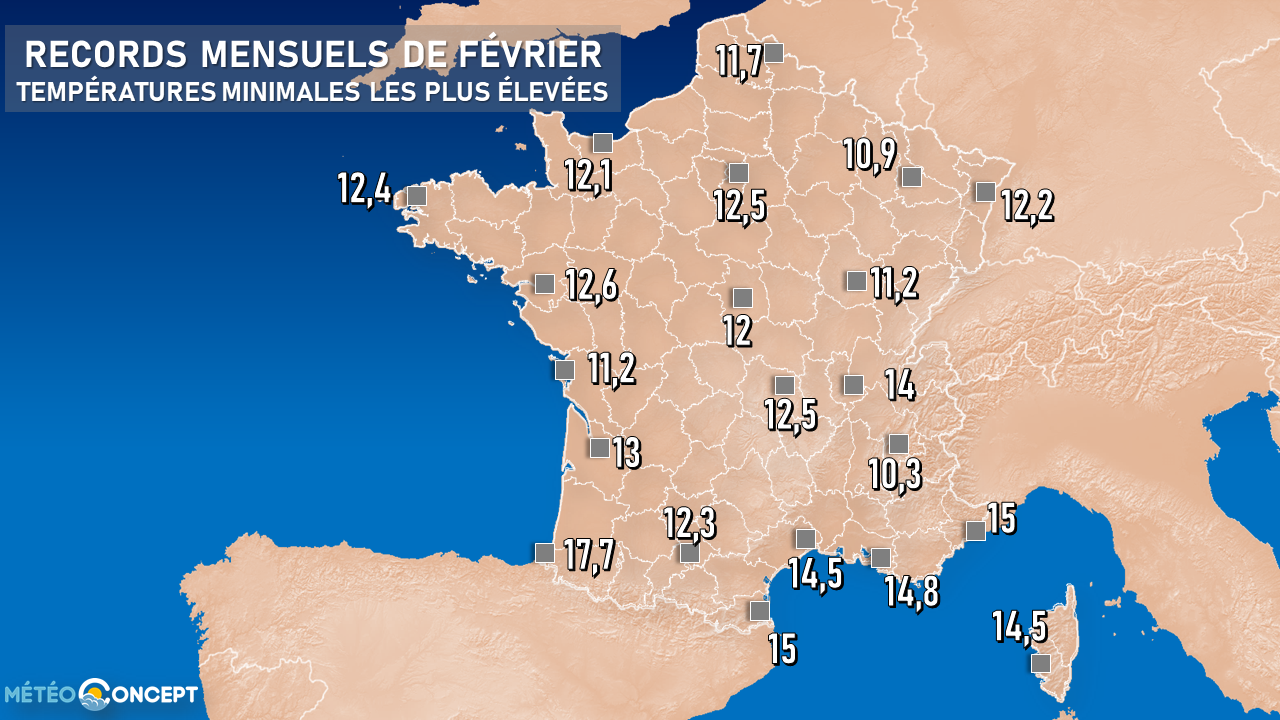 Illustration de l'actualité Quels sont les records de températures élevées en février ?