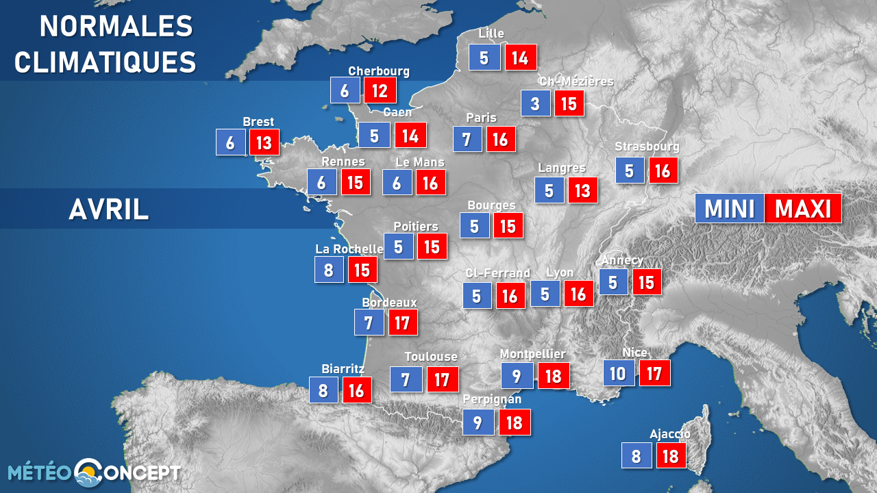 Illustration de l'actualité Quelles sont les températures normales en avril ?