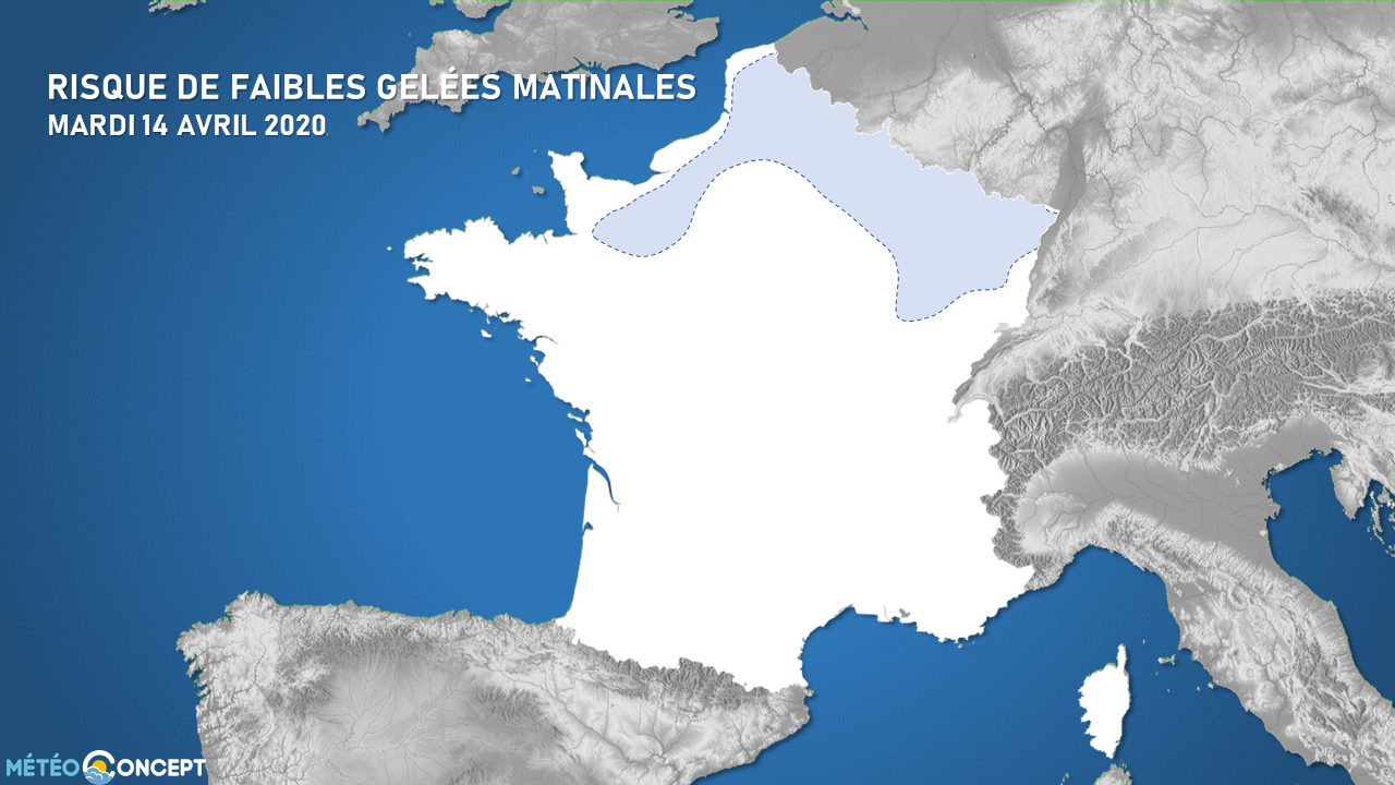 Illustration de l'actualité Risque de faibles gelées matinales mardi matin au nord et au nord-est