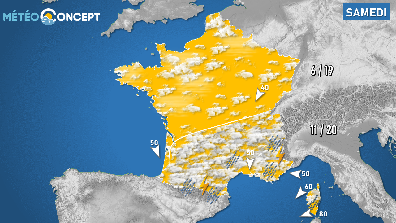 Illustration de l'actualité Un week-end printanier mais un temps plus perturbé dans le sud