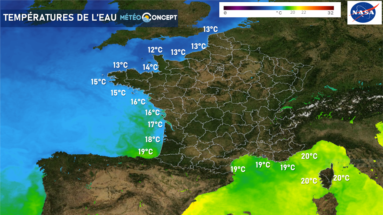 Illustration de l'actualité Quelles sont les températures de la mer en cette fin mai?