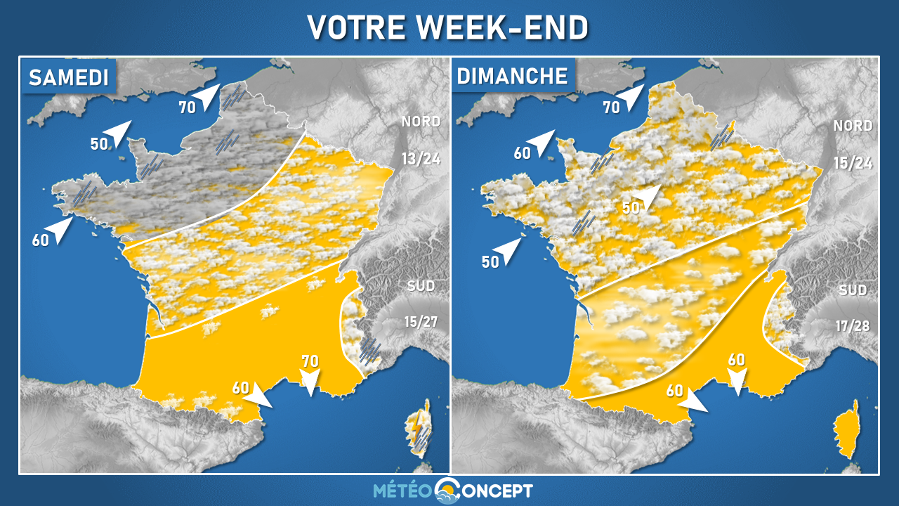 Illustration de l'actualité Le temps de votre  week-end