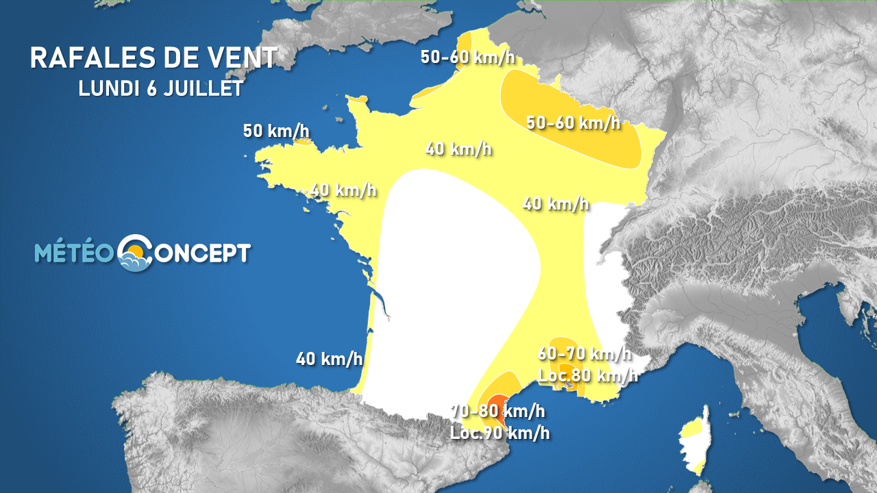 Illustration de l'actualité Vent parfois fort ce lundi !