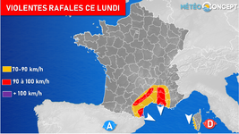 Illustration de l'actualité Vent turbulent en Méditerranée ce lundi