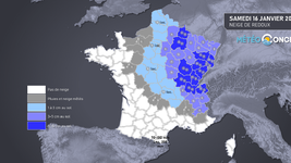 Illustration de l'actualité Episode neigeux attendu sur une grande partie est de la France