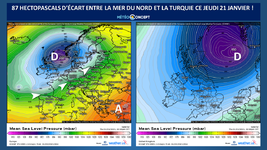 Illustration de l'actualité Grand écart de pression entre la Mer du Nord et la Turquie ce jeudi !