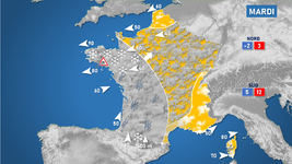 Illustration de l'actualité Un mardi 9 février hivernal au nord de la Loire