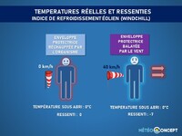 Illustration de l'actualité Ambiance très froide accentuée par le vent: un ressenti glacial !