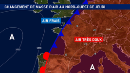 Illustration de l'actualité Perturbation peu active au nord-ouest