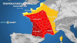 Illustration de l'actualité Fortes chaleurs ce dimanche sur le sud-ouest